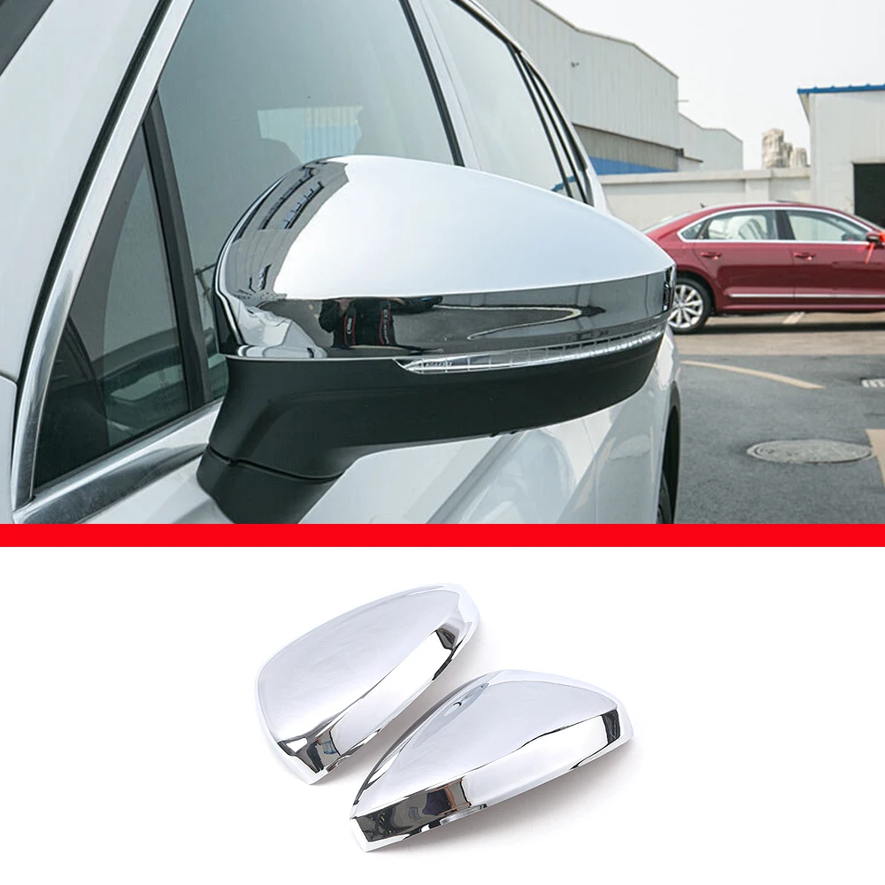 Chrome Car Door Handle Mirror Cover Fog Lights Rear Wiper Front Bumper Trim For Volkswagen VW Tiguan MK2 2017-2020 Accessories