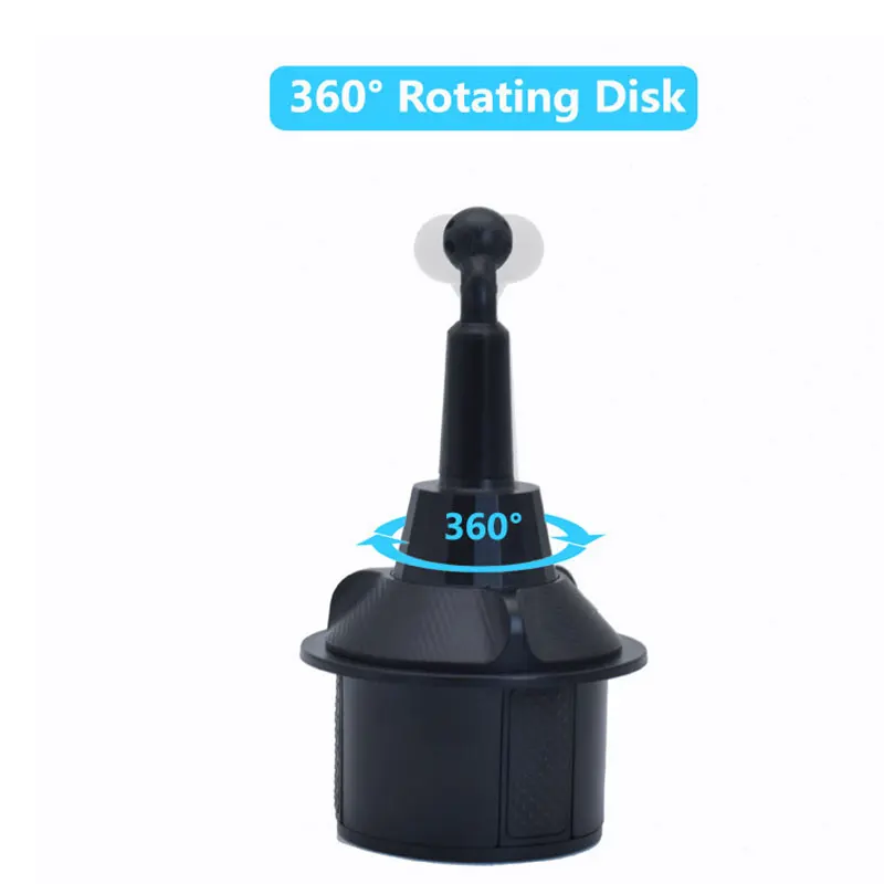 Mini Universal Car Cup Phone Holder Rotating Phone Mount Cup Holder for Drink Bottles Car Mobile Phone Stand