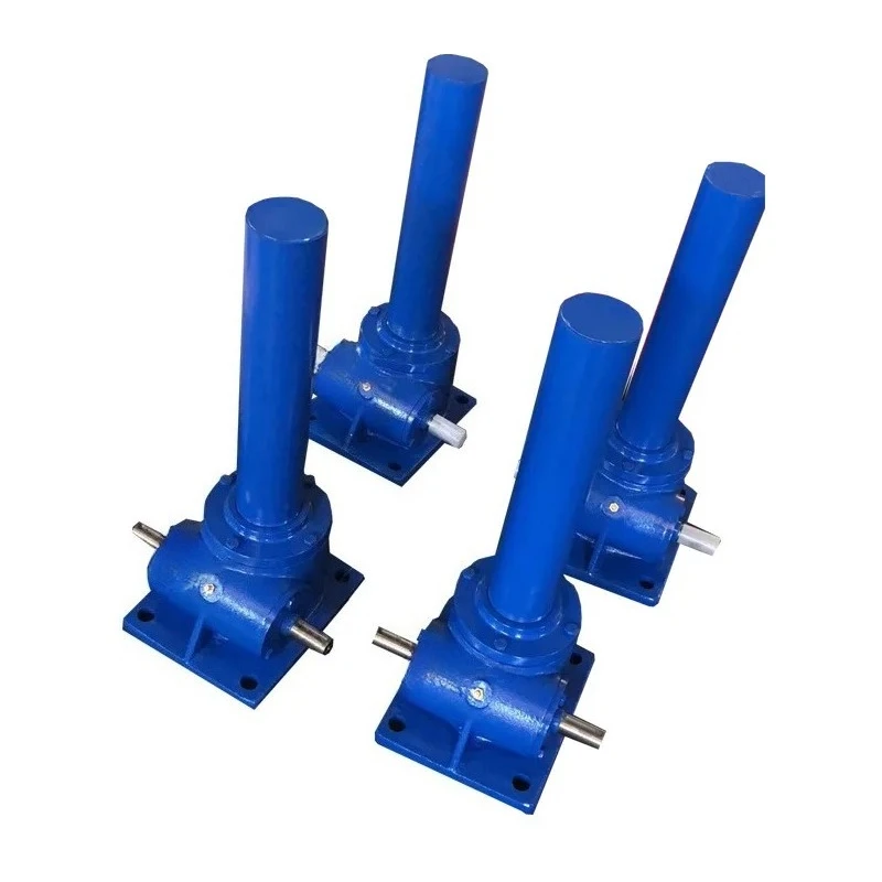 Worm gear lifter Vertical turbine gear reducer Hand screw rod lifting platform Screw lift