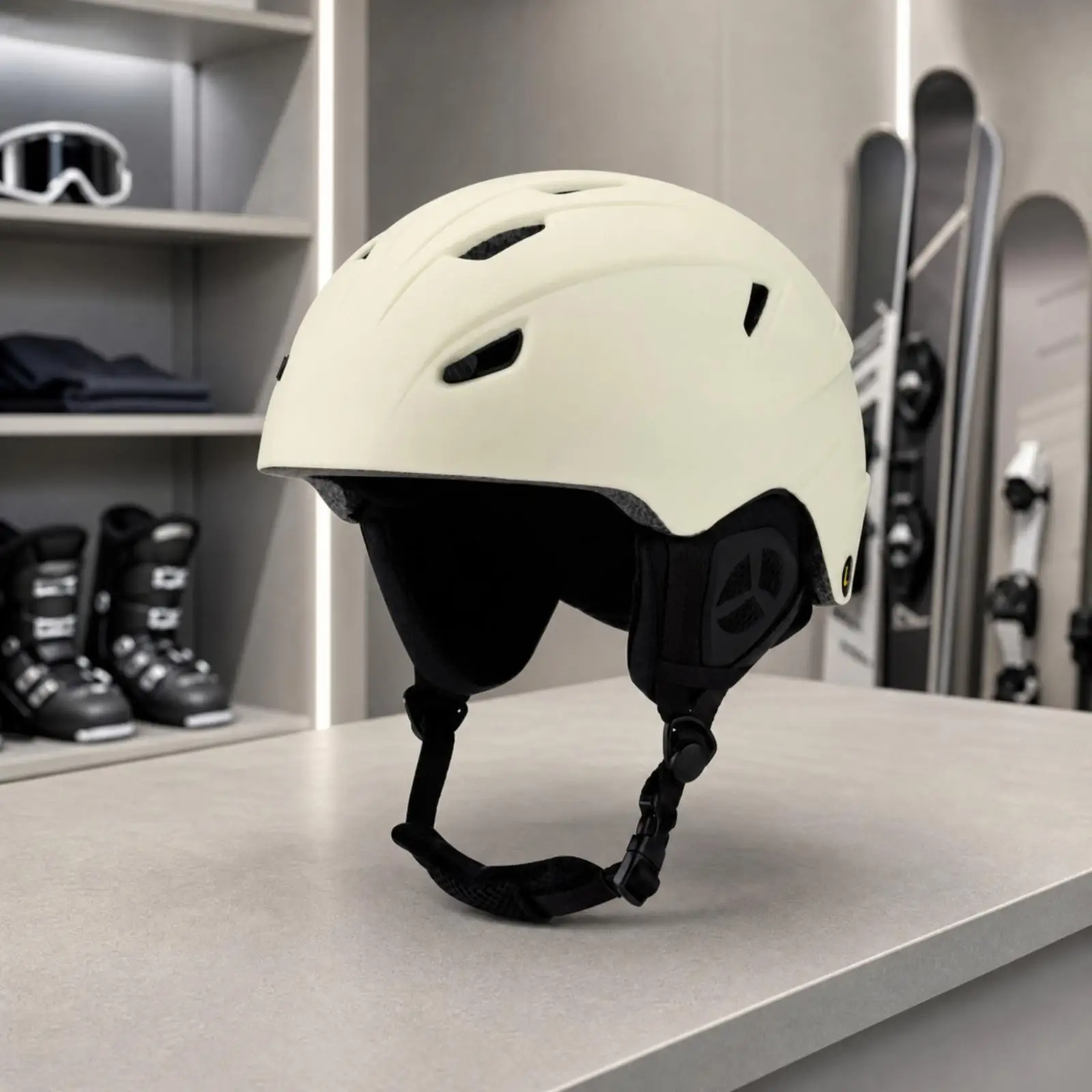 Impact Resistant Ski Helmet with PC Outer Shell and EPS Foam Padding for Men Women Riders