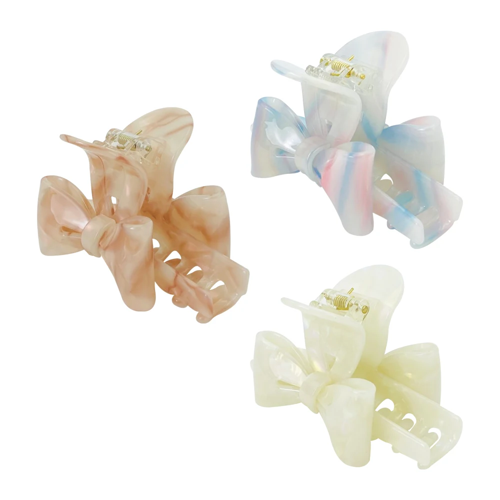 eManco Spring and Summer New Acetate Hair Clips Fresh and Elegant Decorative Designs Styling Grab Clips Classic Atmosphere