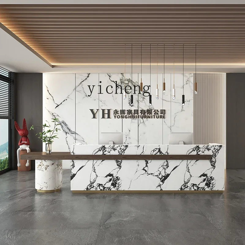 v9.9-Company Front Desk Hotel Lobby Reception Desk Foot Bath Health Club Bar Beauty Salon Cashier Desk