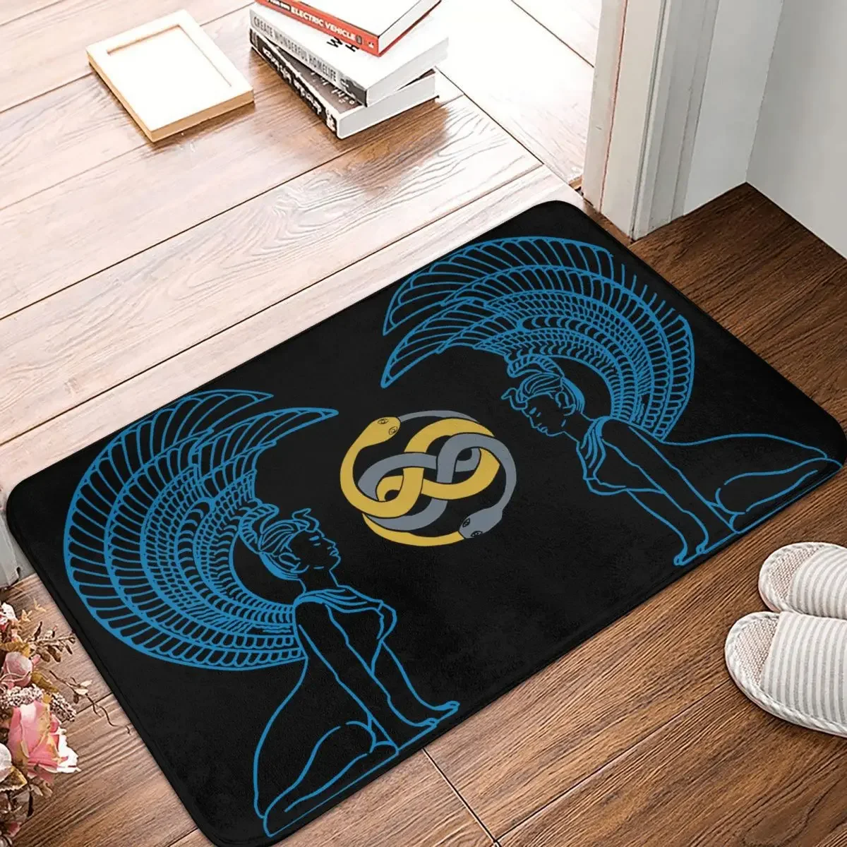Tapete antiderrapante retro para porta de entrada, capacho Oracle Auryn, tapete de cozinha, tapete do assoalho do quarto