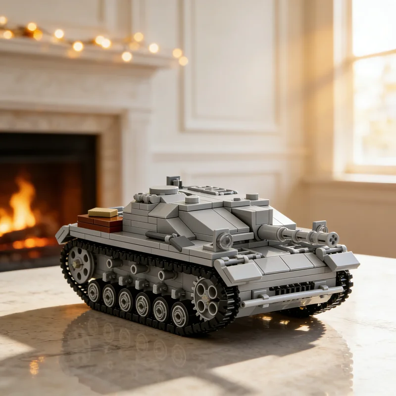 475pcs MOC Creator Expert STUG III Ausf F Model Building Blocks Architecture Toys Festival Gifts Education Brick Creative