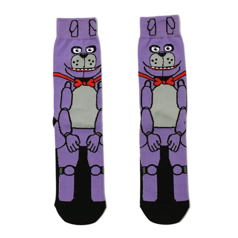 Fnafs Adult Five Nights At Freddys Socks Stocking Party Cartoon Anime New Men Birthday Kawaii Cute Gift Cotton Sweat Absorption