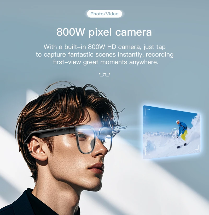2026 4K 8MP Smart Glasses Men HD Camera 150+Language Translation ChatGPT WIFI Video Recording Bluetooth CallAudio Glasses Women