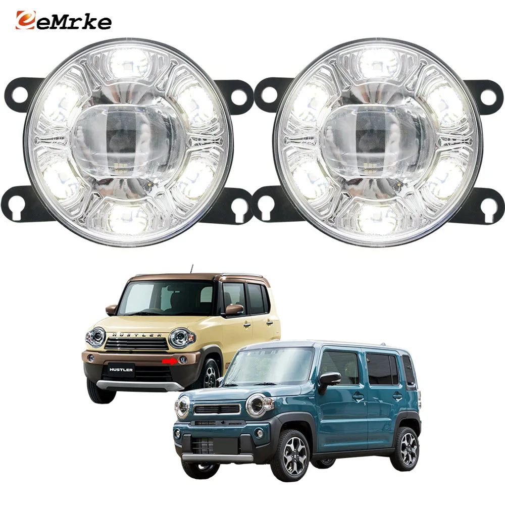 

Led Fog Lights Assembly Car PTF with DRL Clear Lens Daytime Running Light for Suzuki Hustler MR31S MR41S MR52S MK53S MR92S