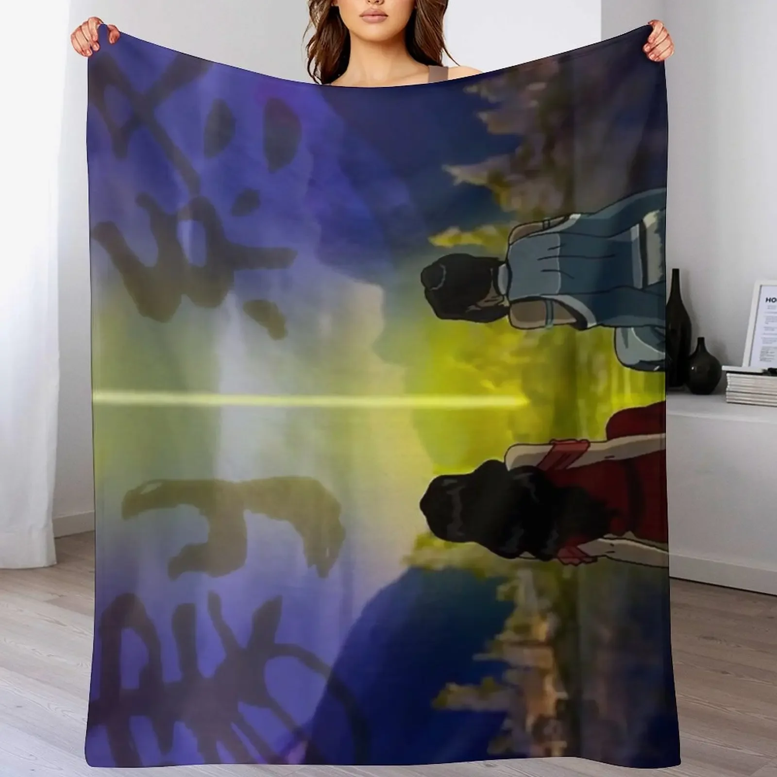 Korrasami with End Credits Throw Blanket for winter Decorative Throw funny gift Blankets