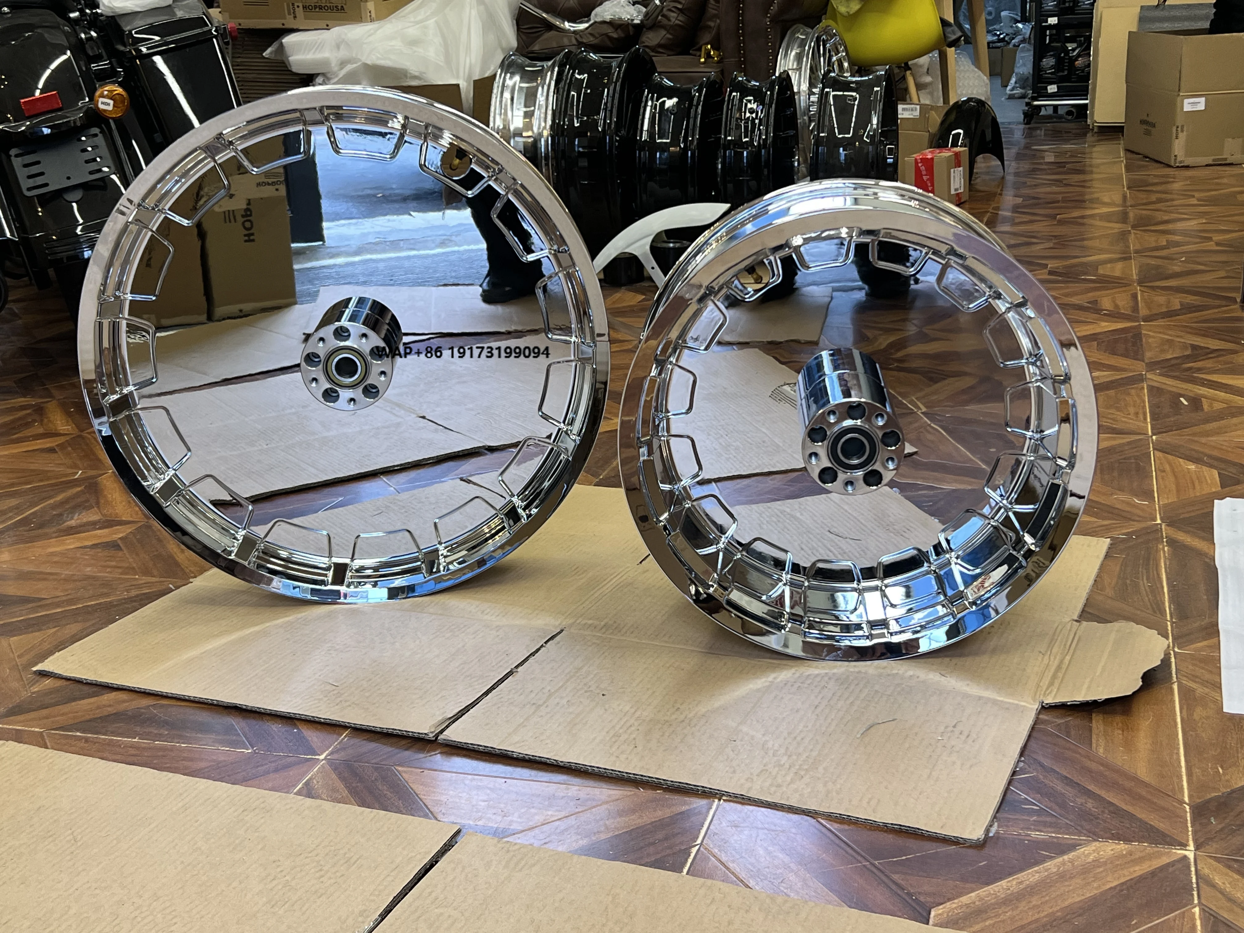 

16-26 Inch Forged Haley Wheel/Rim with Gloss Black for Street bob Softail Standard Fatboy Breakout Touring