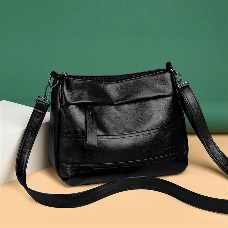 2024 Newest Trend Women For Business Bags Adjustable Strap PU Leather Multi-function High Capacity Leisure With Soft Surface