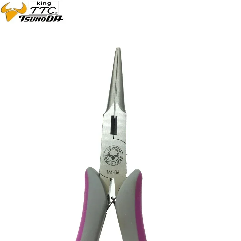 1pc Tsunoda Trinity Series 150mm TM-06 Needle Nose Pliers Long Nose Pliers for Detailed Works Without Damaging Target Surface