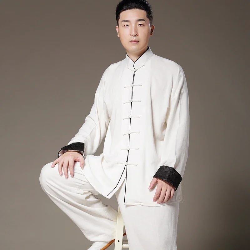 

2024 Unisex wing chun kung fu tai chi uniform traditional Chinese clothing martial arts set Free shipping