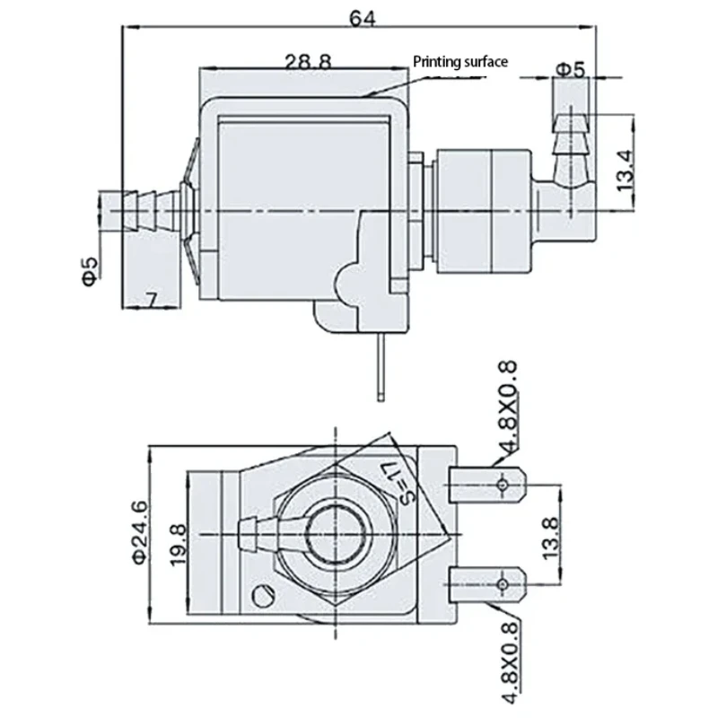 Jiayin Electromagnetic pump JYPC-8 steam coffee machine General suction pump 220v small pump vibration