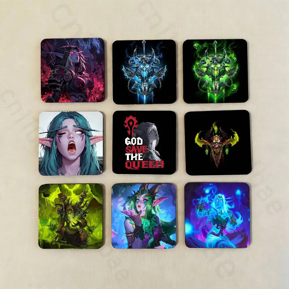 

W-World Of W-Warcraft Fridge Magnet Personalized Magnetic Durable Plastic Square Picture Surface Fridge Magnets