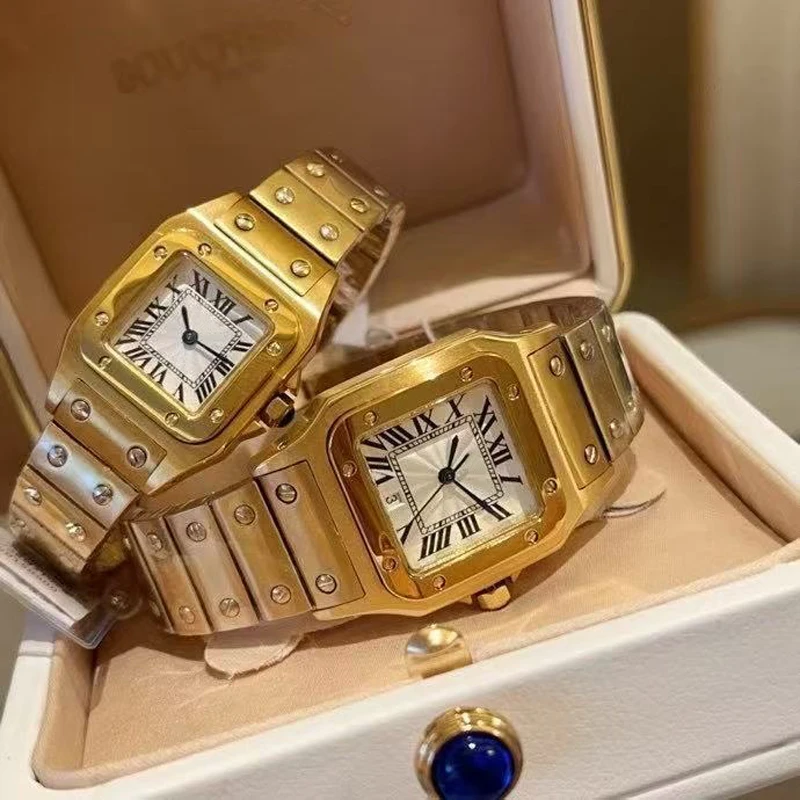 موضة العلامة التجارية ساعات المعصم امرأة فتاة السيدات 29 مللي متر 26 مللي متر مربع نوعية جيدة الصلب المعادن الفرقة اليابانية الكوارتز ساعة فاخرة CT115