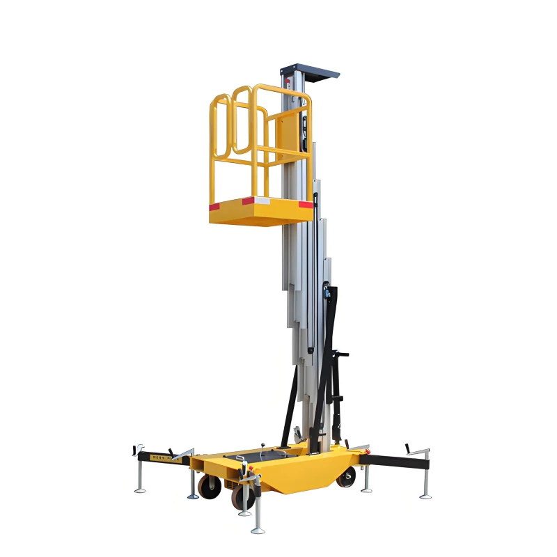 Customized 8M 130kg Load Single Mast Aluminum Aerial Work Platform Vertical Lift