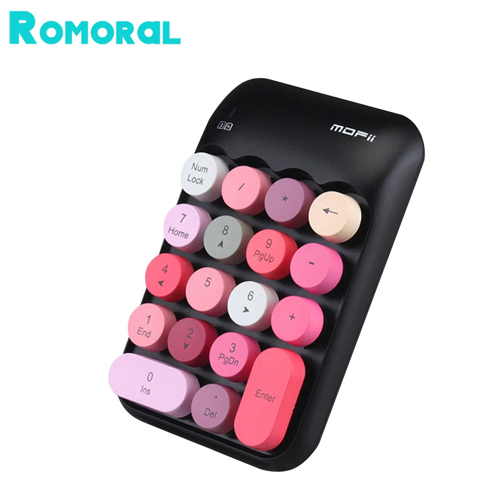 

Wireless Numeric Keyboard 18 Keys 2.4Ghz Wireless USB Mini Portable Numeric Computer Digital Keyboard PC Desktop Laptop