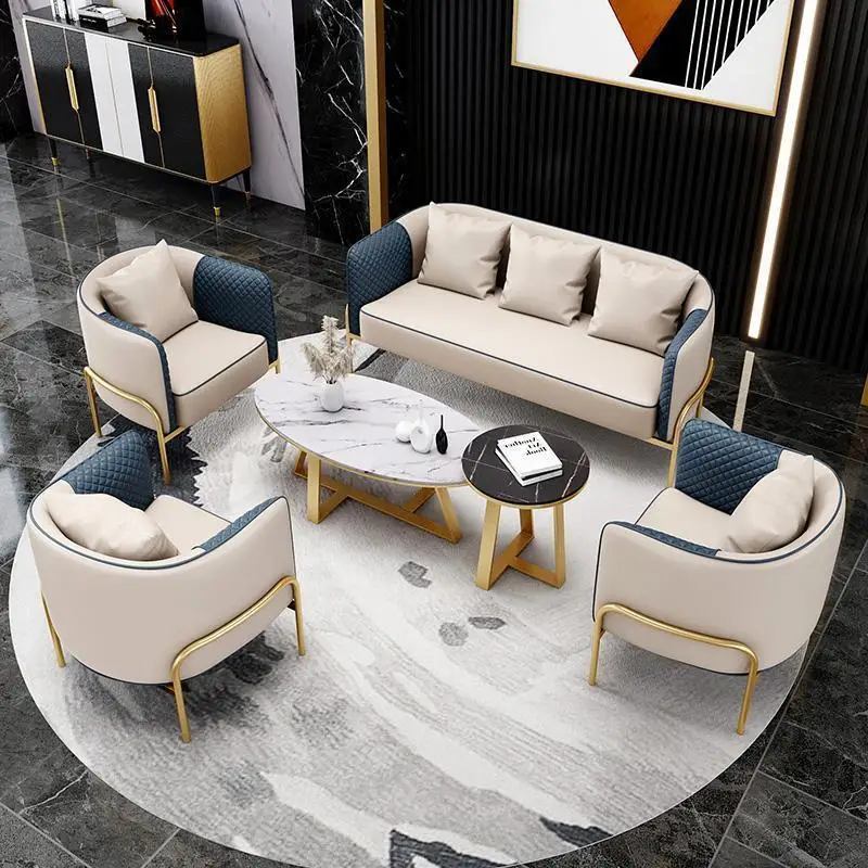 Business reception sofa single chair light luxury chair office sofa hotel negotiation table and chair combination leisure sofa