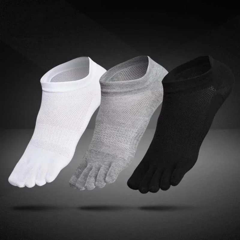 1 Pair Socks Sports Hot Selling Mens 5 Toe Socks Cotton Breathable Finger Sports Socks