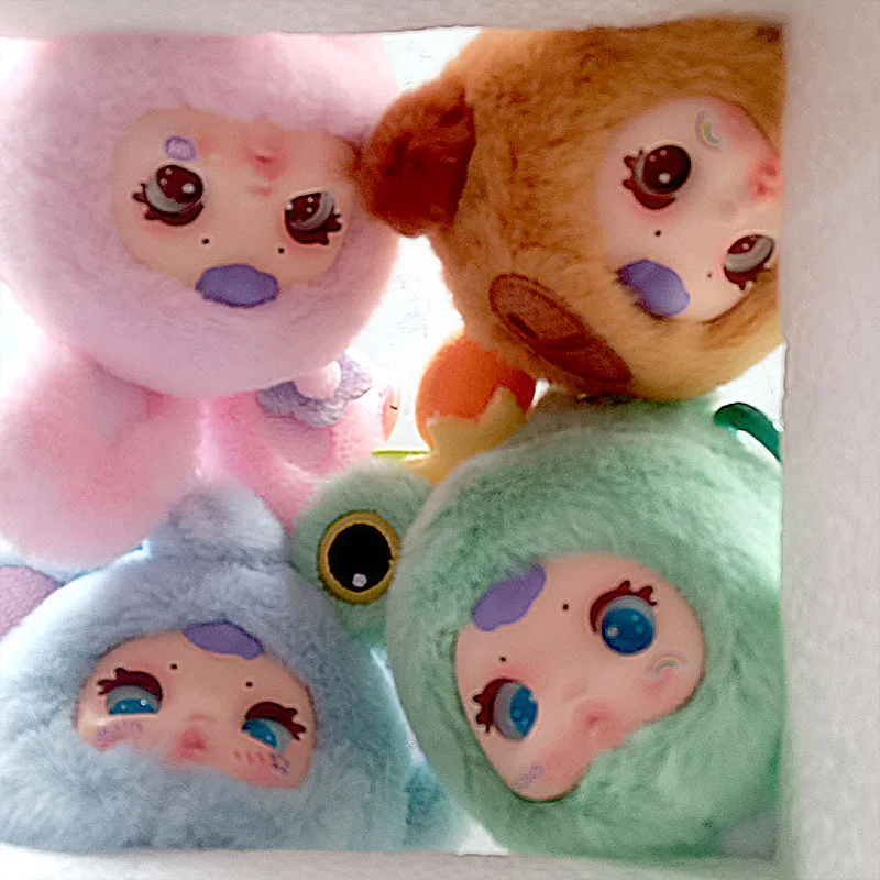 Mystery Gift Box Milk Candy Plush Toy with Keychain Backpack Exquisite Holiday Present for Girls