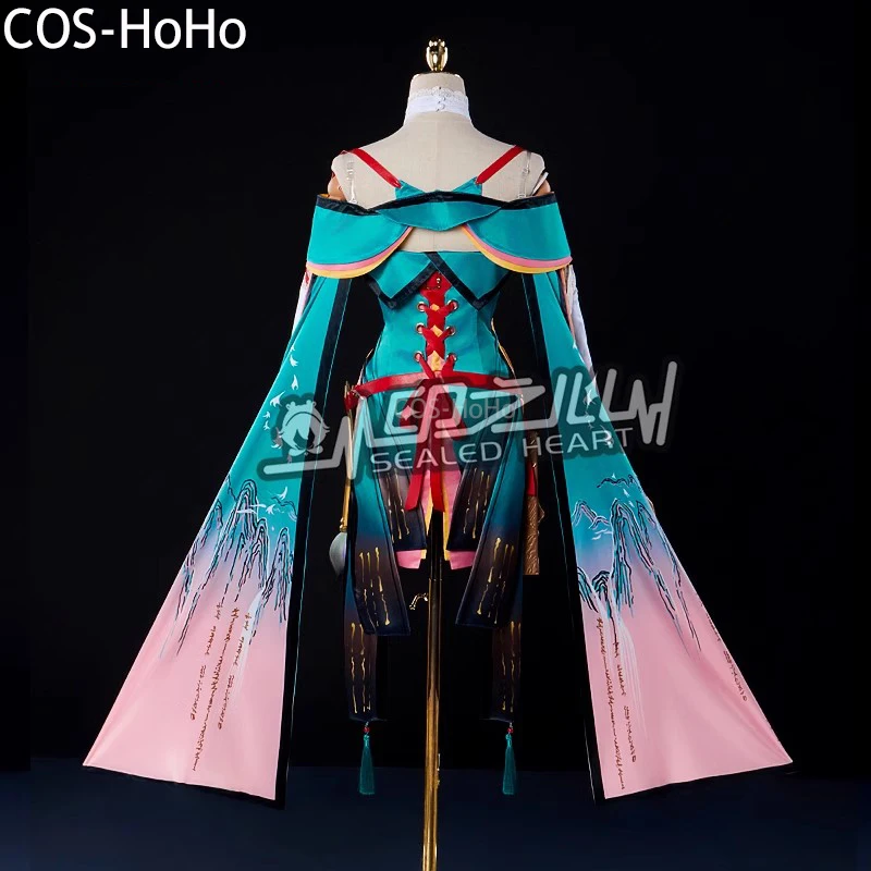 COS-HoHo Wuthering Waves ZheZhi Game Suit Gorgeous Lovely Dress Uniform Cosplay Costume Halloween Party Role Play Outfit Women