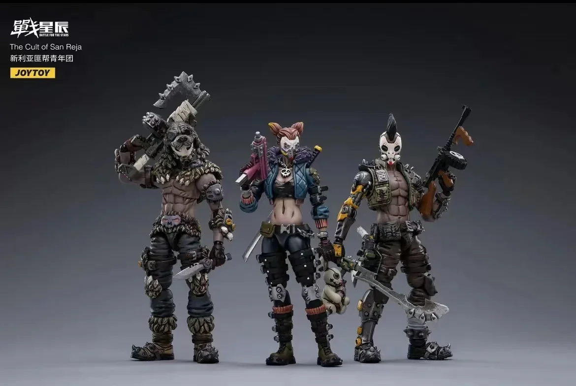 JOYTOY 1/18 Action Figure & Motorfiets De Cult Van San Reja Ailie Jack Harvey B19 Luyster C30 Model