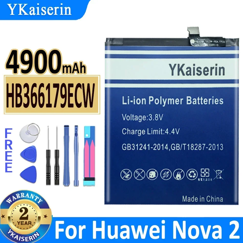 

Аккумулятор ykaisin HB366179ECW на 4900 мА · ч для Huawei Nova 2 Nova2