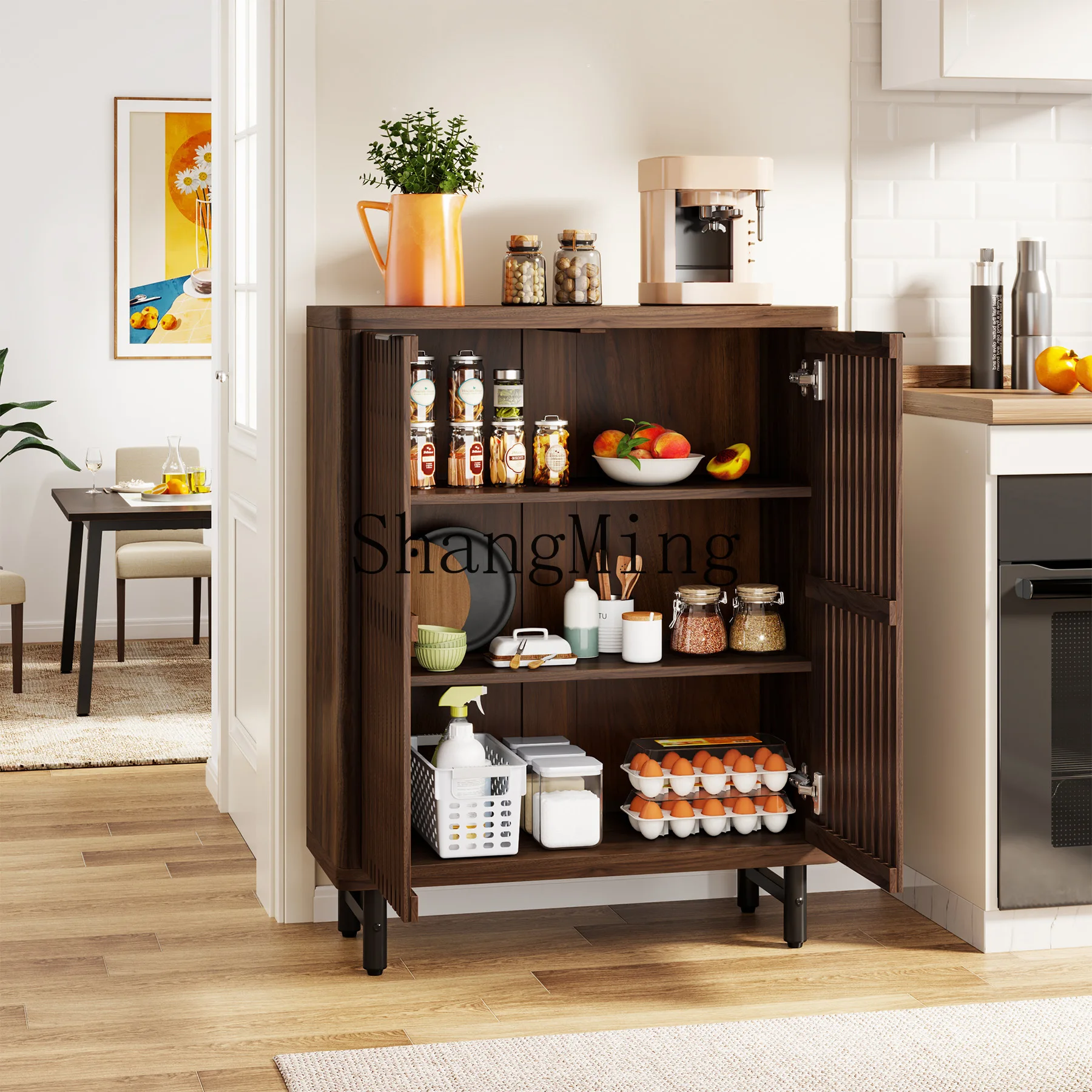 

FG new household wooden simple model, high-end shoe cabinet with cabinet door in the entrance hall