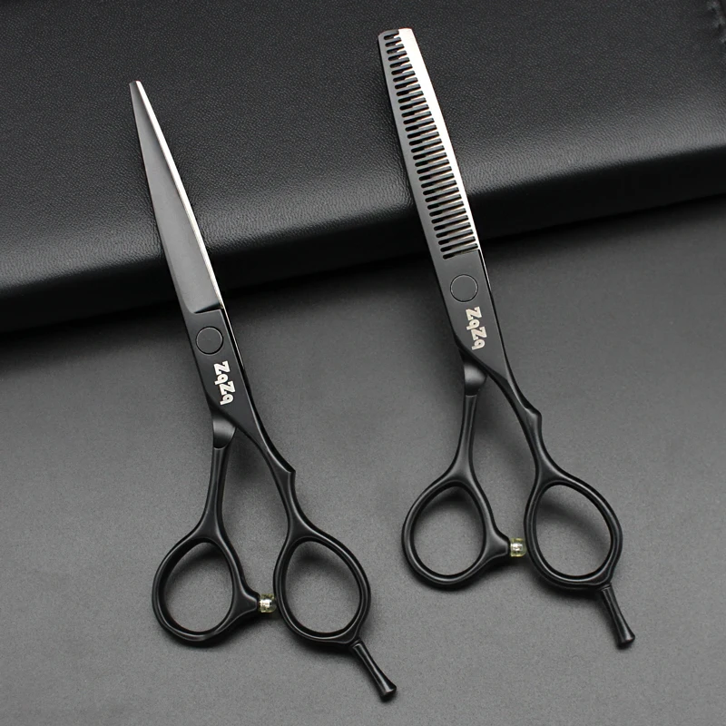 ZqZq กรรไกรตัดกรรไกรมืออาชีพตัดผม6นิ้วสแตนเลสสตีล Hairdressing มีดโกนเฉือนสำหรับผู้ชายผู้หญิงเด็ก Salon