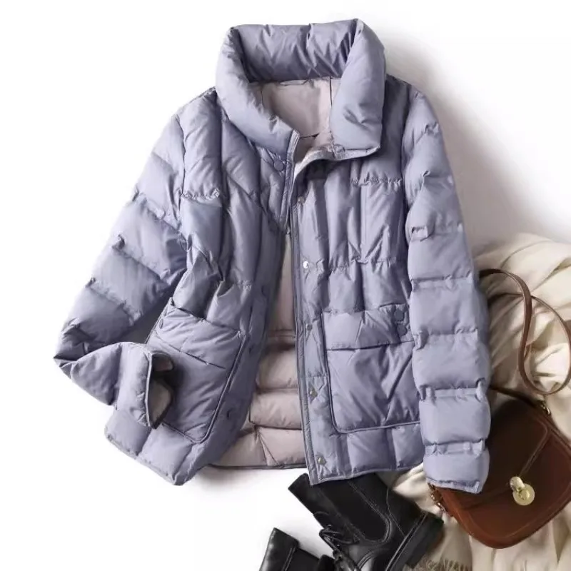 Ultra Light Down Jackets Women Short 2024 New Arrivals Autumn Winter Korean Fashion Warm 90% White Duck Down Female Down Coats