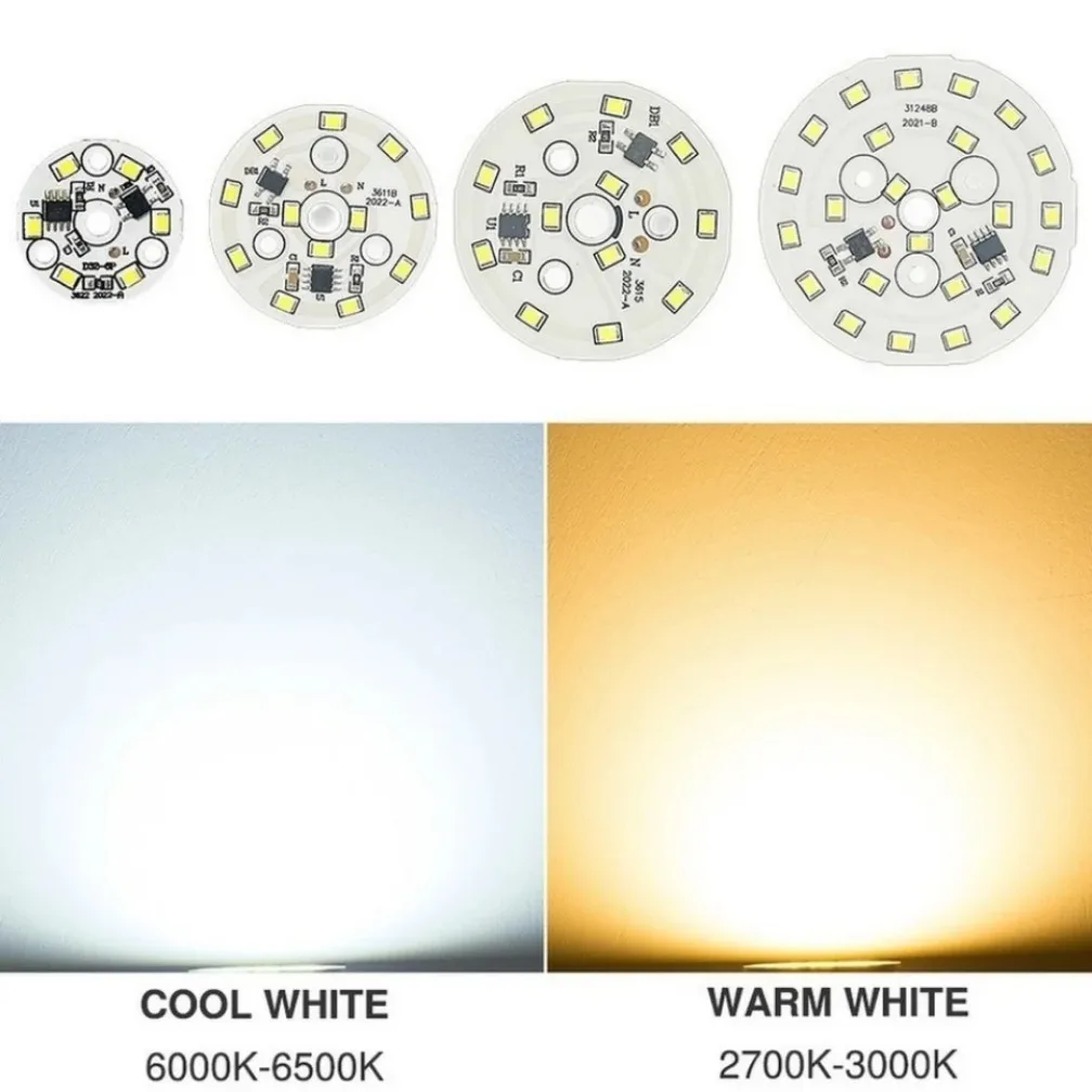 LEDダウンライト用チップ,ラウンドライト,ランプ,smd,2835, 3w,5w,7w,9w,12w,15w,18w,ac,220v-240v