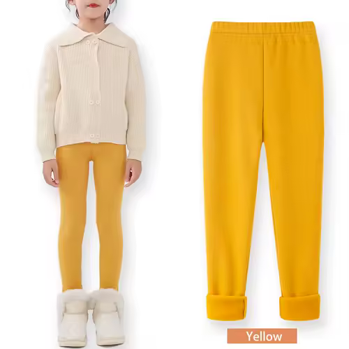 SheeCute Girls Winter Warm Pants Kids Fleece Lined Leggings for 3-11 Years SCW7101 - Image 7