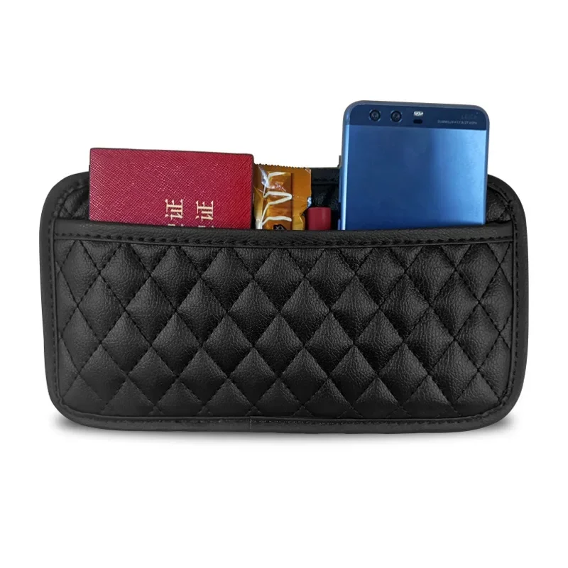 منظم وحدة التحكم المركزية للباب الخلفي لجيب تخزين السيارة من جلد البولي يوريثان للأشياء الصغيرة وحقيبة تخزين السيارة العالمية لجميع المركبات #3