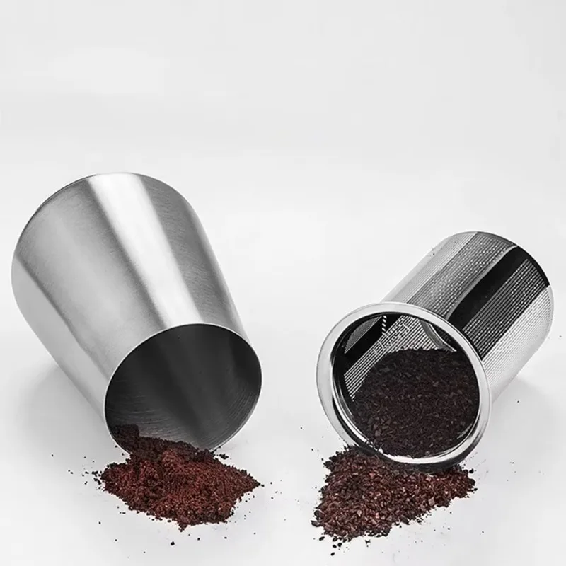 Stainless steel powder cup coffee sifter mini coffee powder filter smelling cup filter coffee accessories