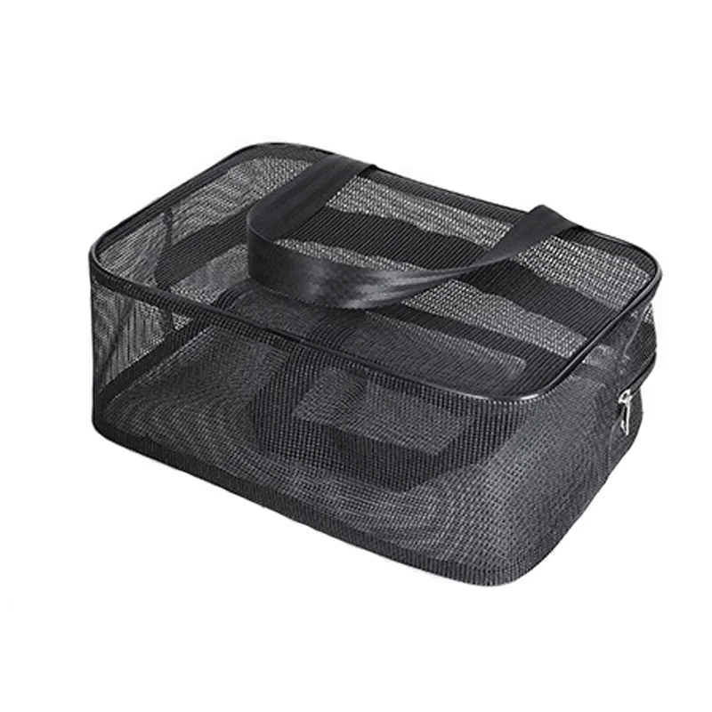 Creative Travel Storage Bag with Full Mesh Mesh, Cosmetic Storage Bag, Hand in Hand with Toiletries Bag