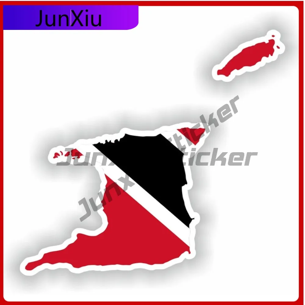 

Trinidad And Tobago Map Flag Trendy Vehicle Body Decor Used Across Cars Motorcycles And Scooters