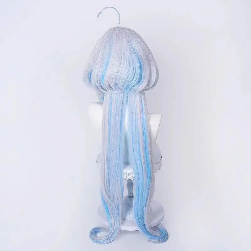 Doukou Synthetic Wig Fontaine Style Focalors-Inspired Cosplay Hairpiece Natural Scalp Halloween Party Daily Use Anime Wigs