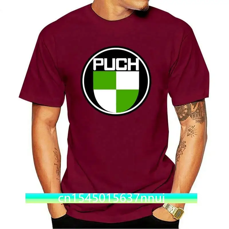 New Puch Emblem Patch Classic Motorcycle Motocross Bicycles Moped Usa Size T-Shirt Top Quality Tee Shirt