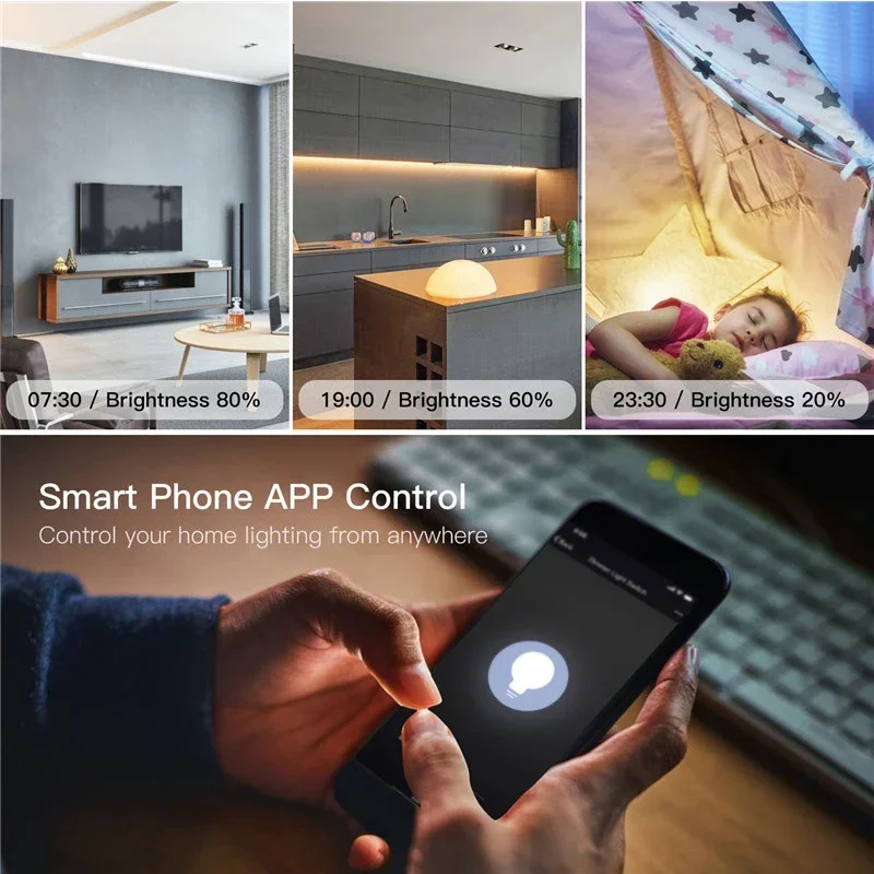 DIY Smart WiFi Licht LED Dimmer Schalter Smart Life/Tuya APP Fernbedienung 1/2 Weg Schalter, Funktioniert mit Alexa Echo Google Hause