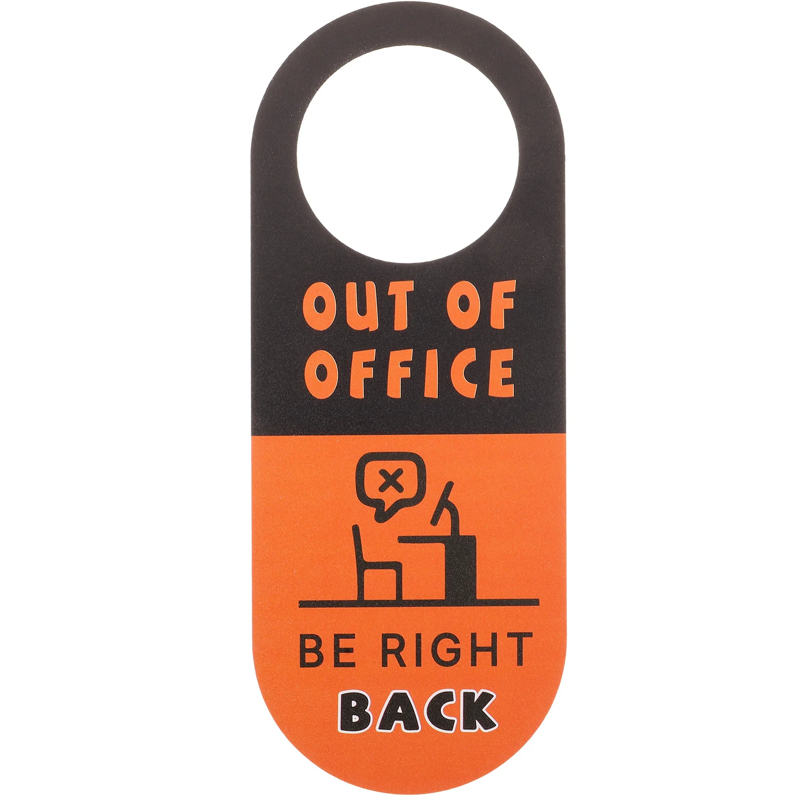 

PVC Office Door Sign Double Sided Bright Color Door Hanger Practical Solution Commercial Hotels Sturdy Materials Long Lasting