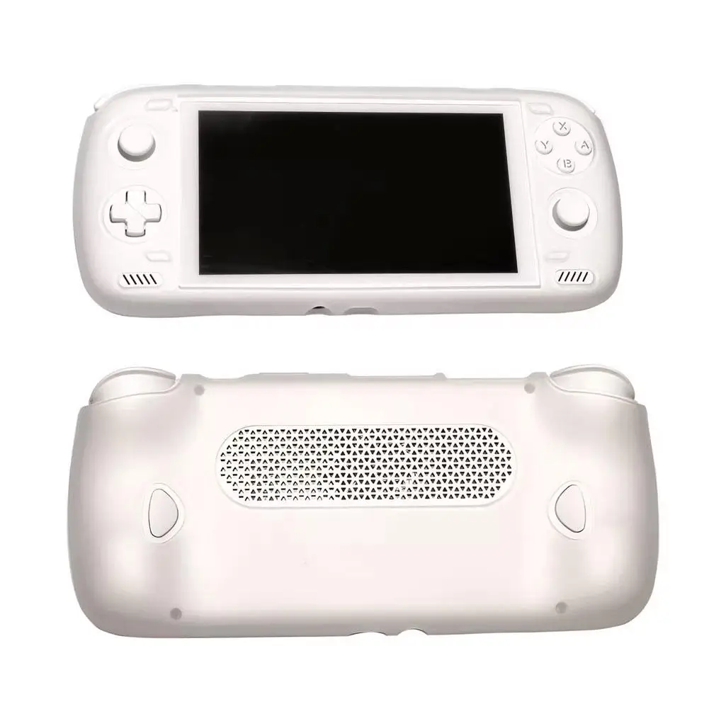 For Ayn Odin2 Silicone Protective Case Transparent White Game Console Soft Shell For Odin 2 Handheld Anti-scratch Cover