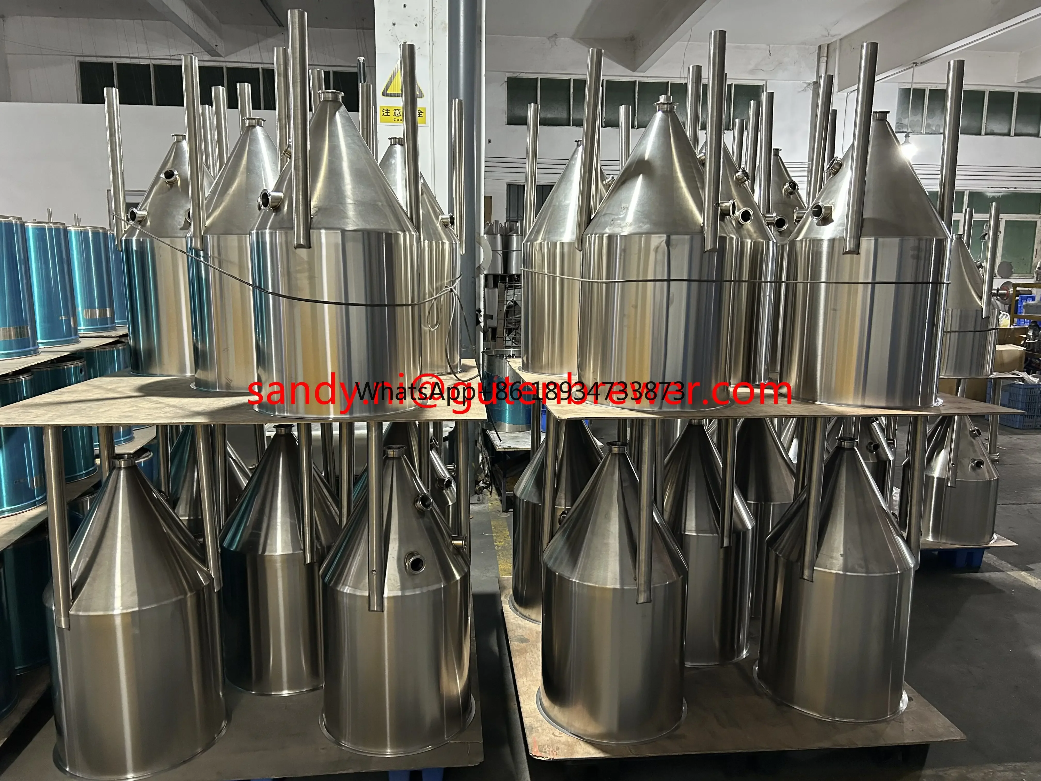 New Arrival 30-105L Cooling Jacketed Fermenter / Guten pressure fermentation tank/ Double wall stainless steel conical fermenter