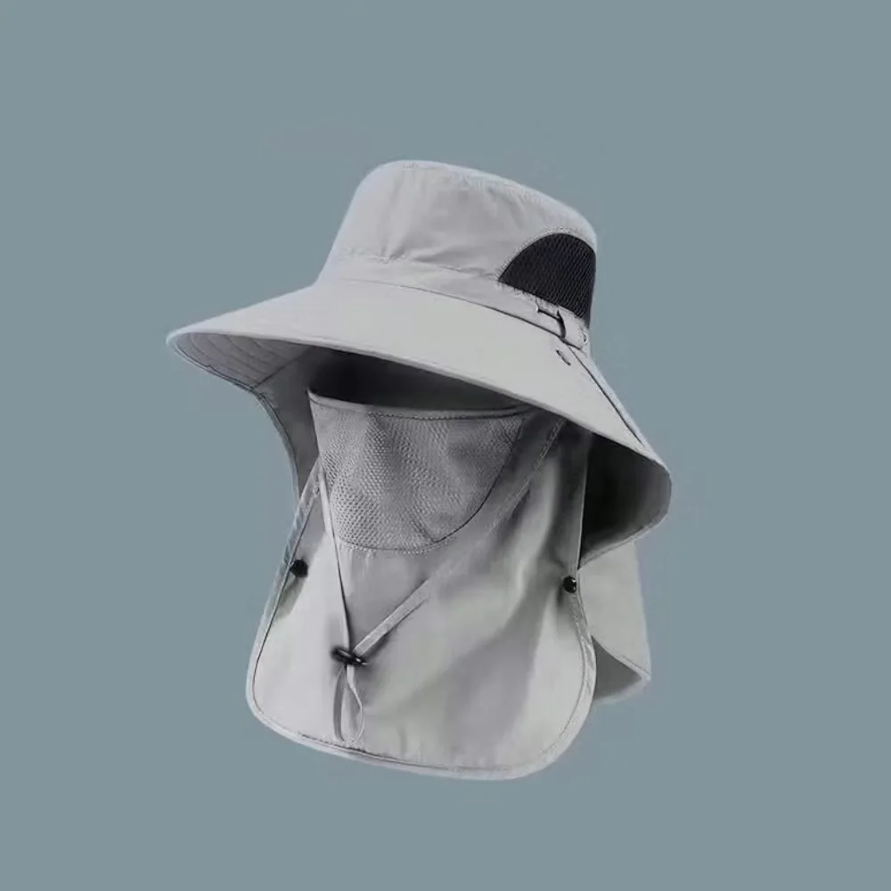 

Balaclava Hat Caps Mask Set Bucket Hat Sunscreen UV Protection Fisherman Hat Neck Headband Neck Flap Sun Hat Hiking