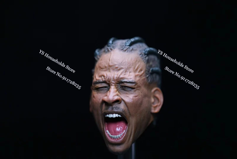 1/6 Basketball Player Delicate Painted Model Open Mouth Head Sculpt Toys For 12" Sports Male Action Figure Body Diy Decoration