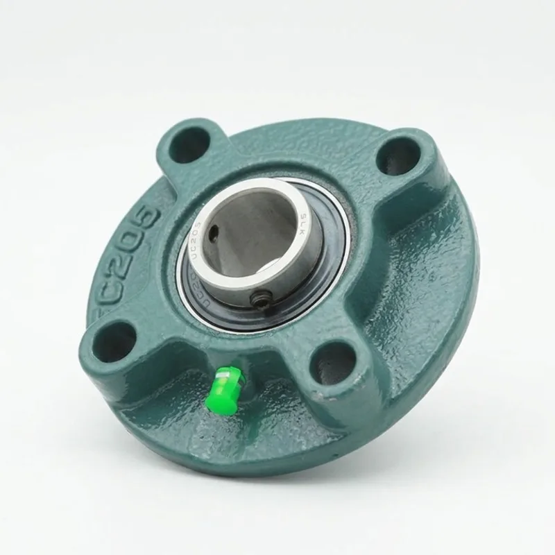 1pcs Pillow Block Bearing Round Flange UCFC201 202 203 204 205 206 207 208 4 Bolt Cast Iron Housing Mounted Ball Bearing Insert