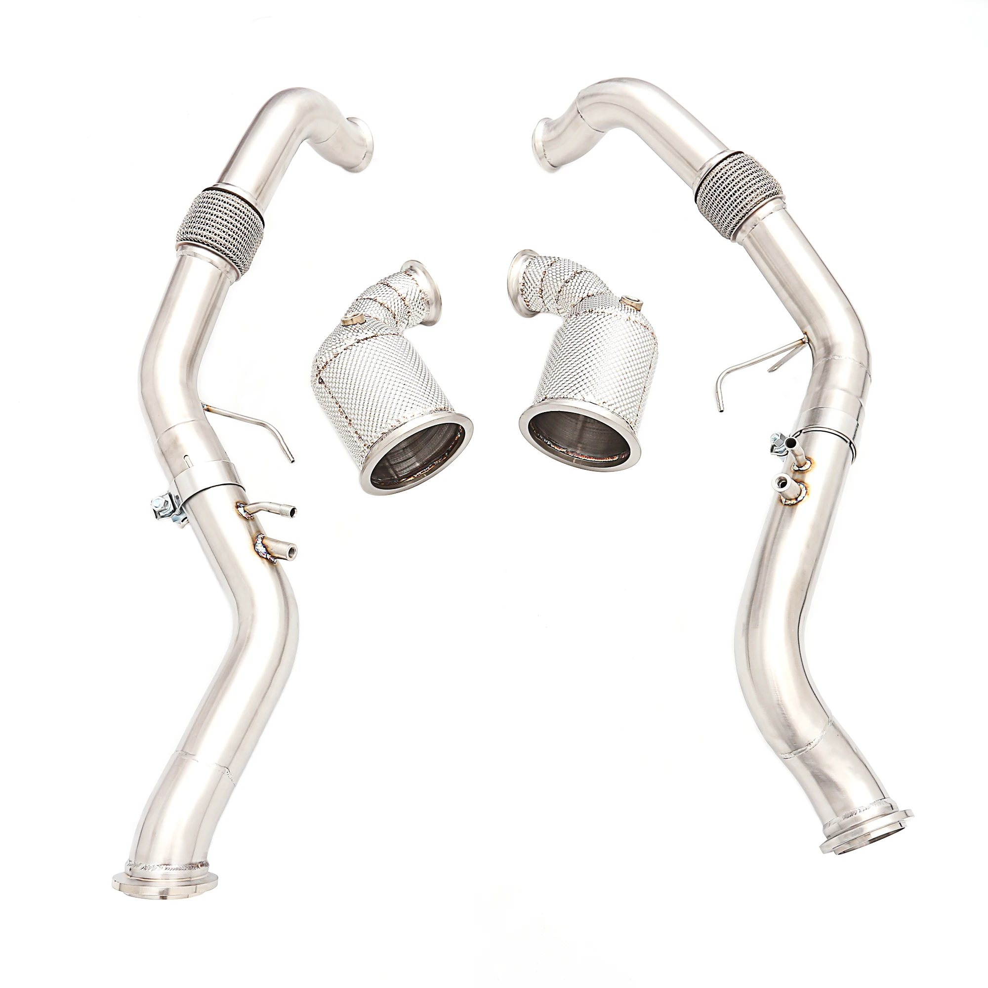 

Высококачественный OEM-даунпайп из нержавеющей стали 304 для S/GTS 971 2.9T/4.0T 2017+ (без катализатора)