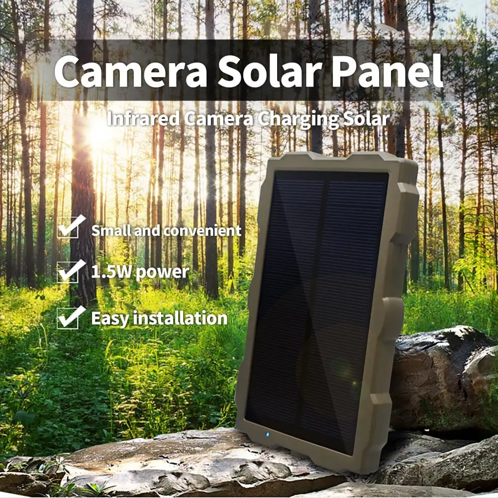 Camera Solar Panel Solar-powered Large Battery Capacity Rechargeable Waterproof Outdoor Infrared Camera Charging Solar Charger