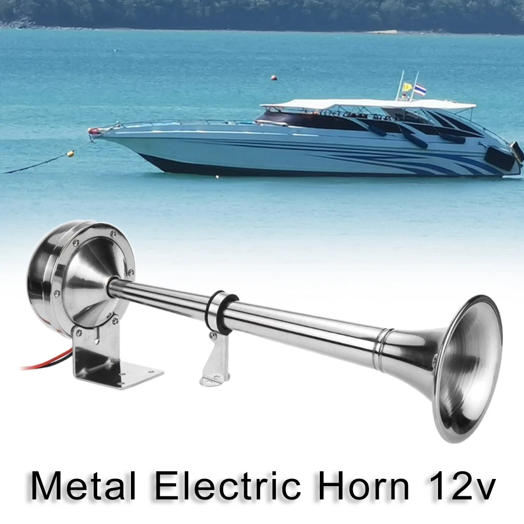 

12v Marine Horn 125db Stainless Steel for Truck Ship Trailer Accessories