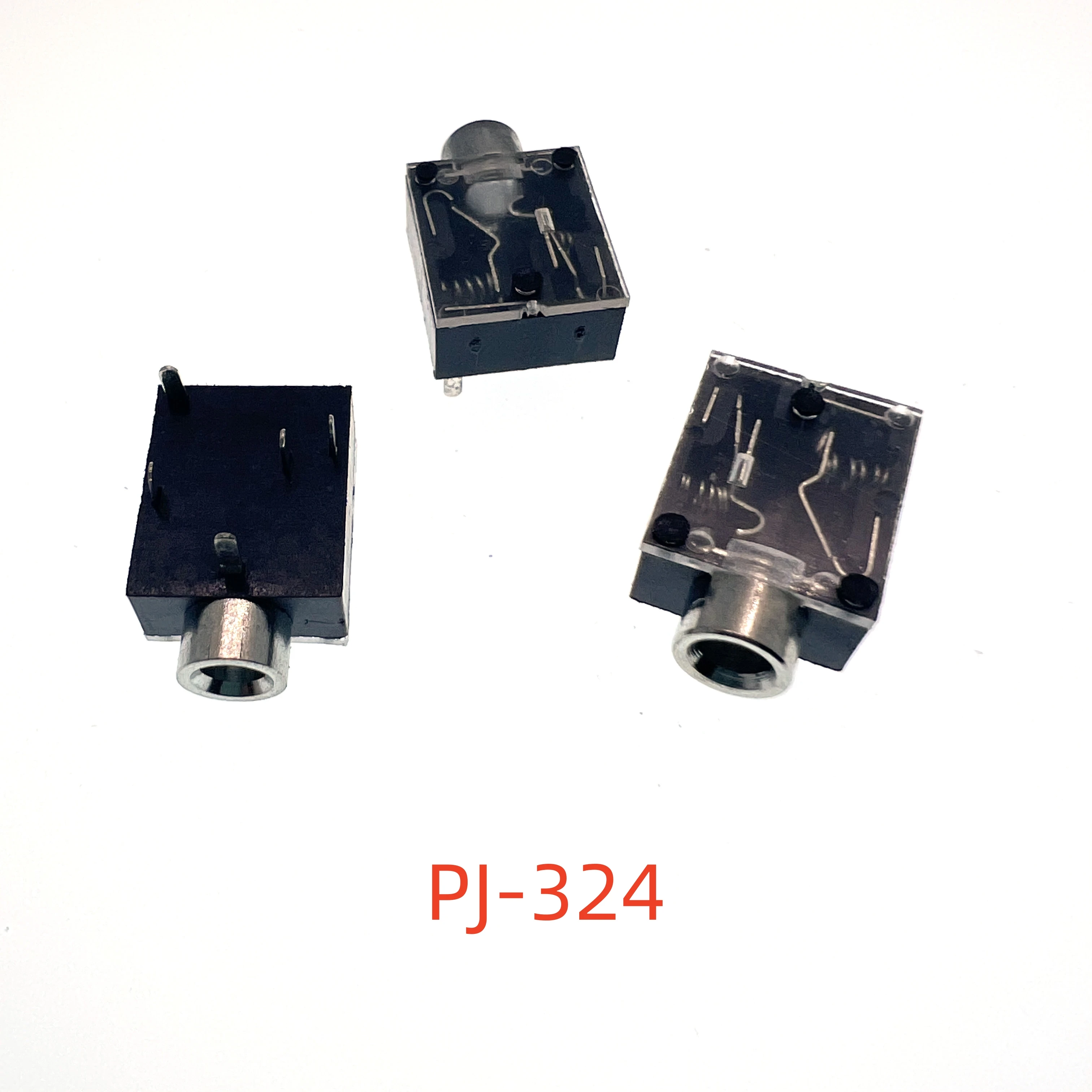 5/10 PCS Stereo Headphone Jack Socket PJ324 PJ324M 5 Pin 3.5mm Audio Jack Socket for Headphone With Nut PJ-324M PJ-324