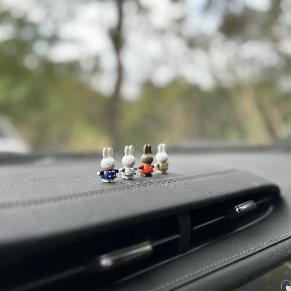 Cute Miffy Car Center Console Ornament The Miffy Rabbit Figurine Is The First Gift for Decorating The Car's Outlet